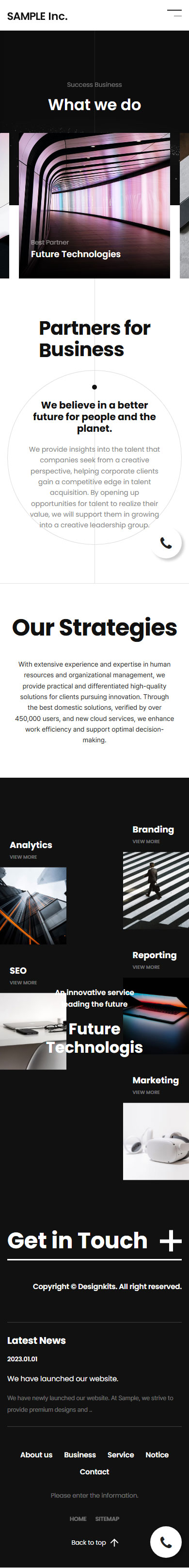 IT Strategy & Technology Corporate HTML Template mobile product image