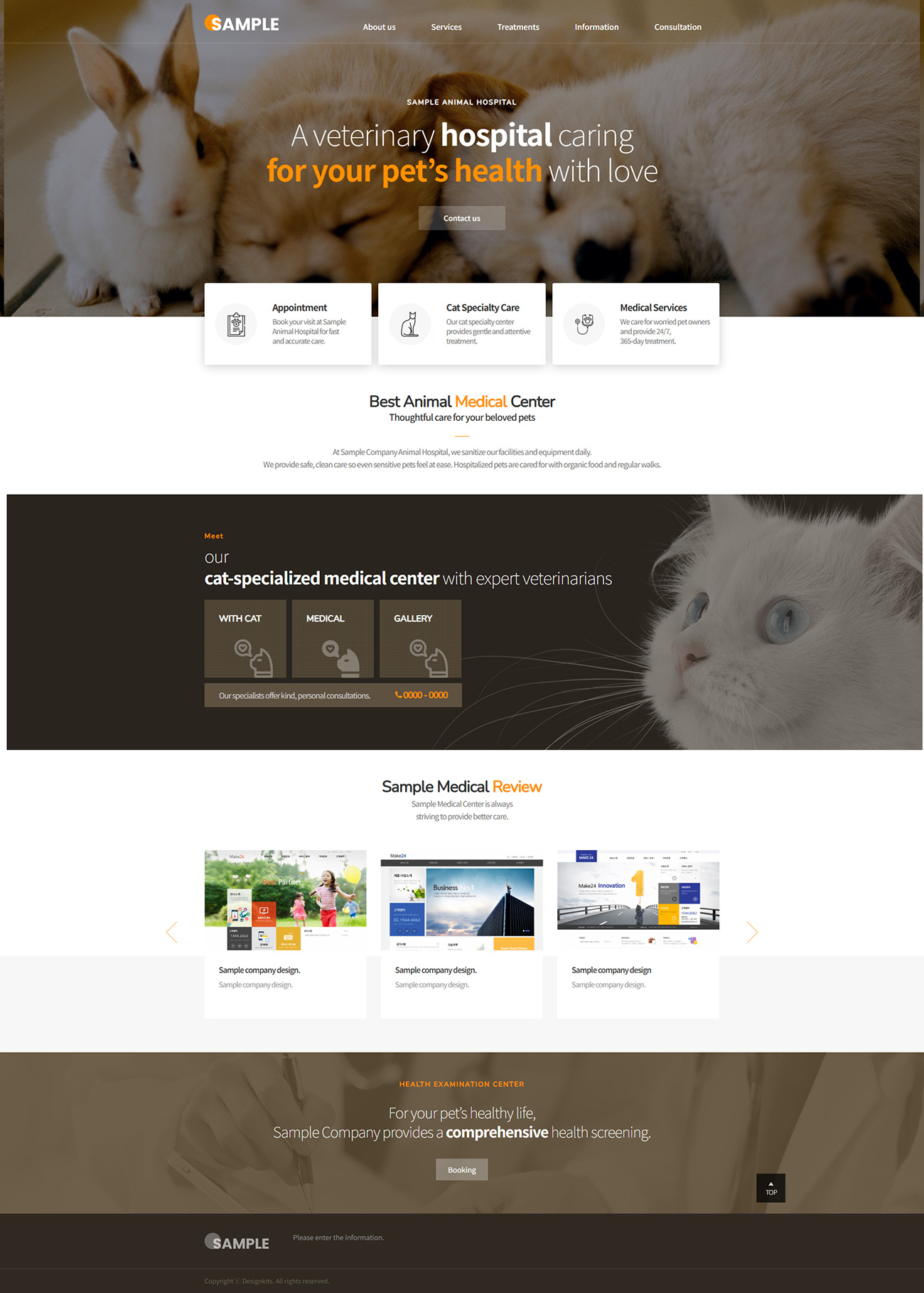 Pet Care & Veterinary Clinic UI Template for Animal Hospitals