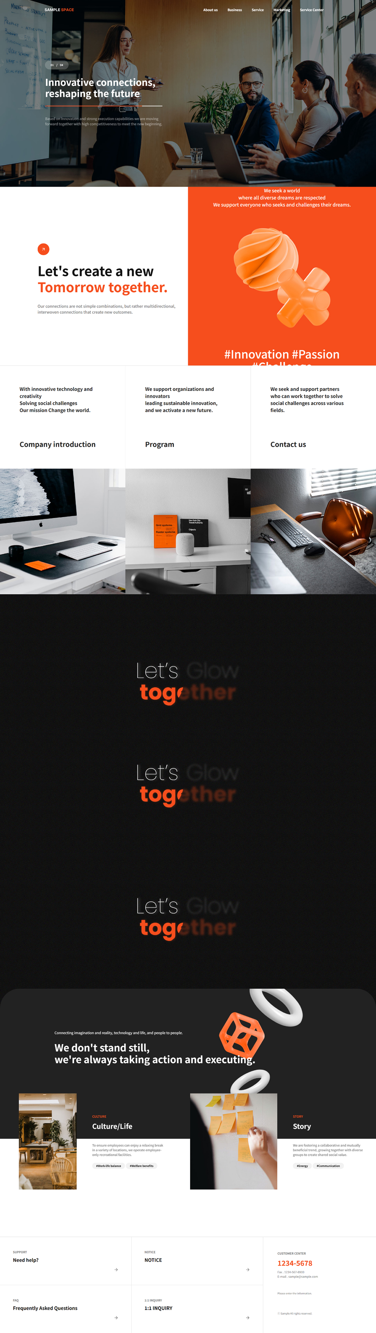 Creative Agency & Corporate Website UI Template