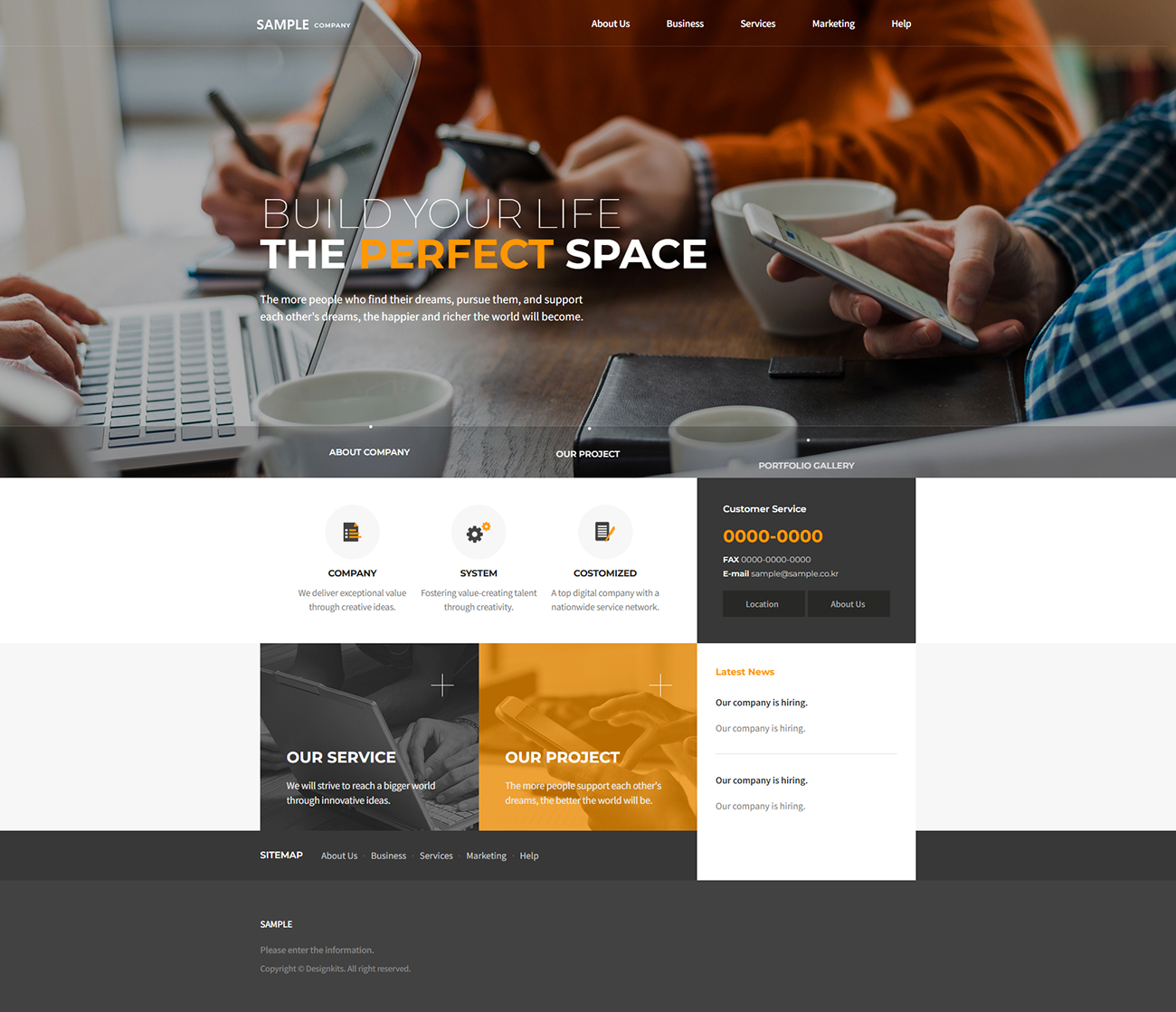 Modern Corporate & Startup Website HTML Template