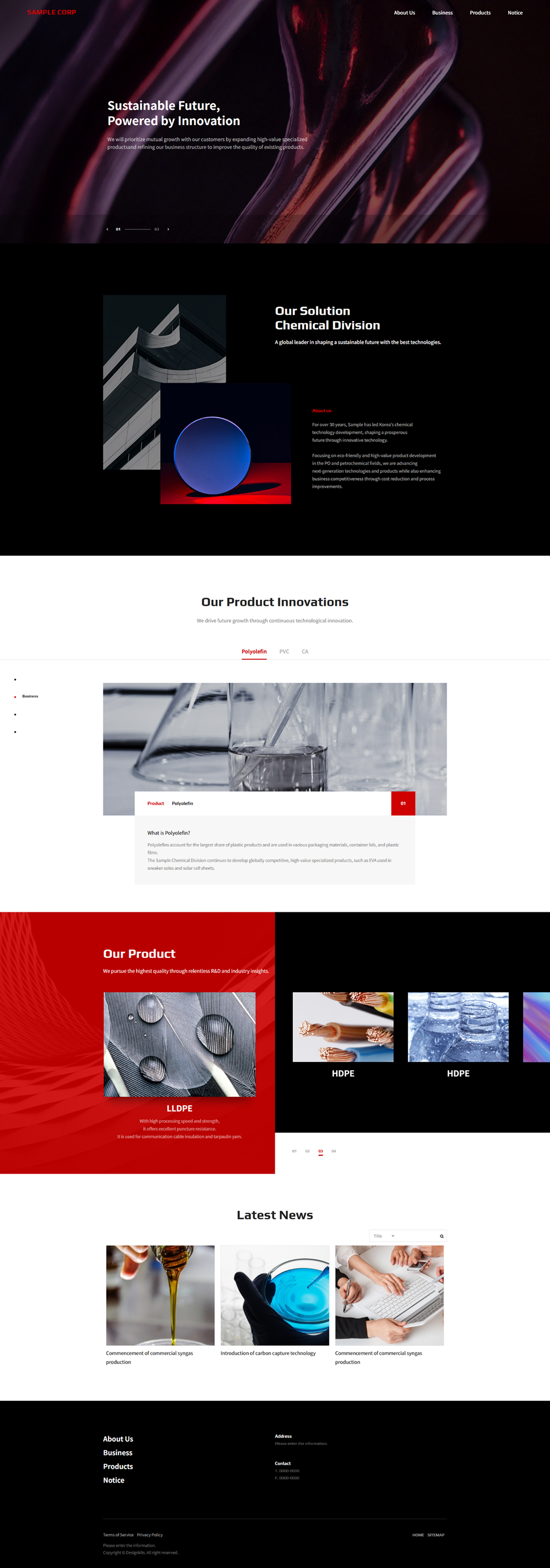 Chemical & Materials Innovation Corporate HTML Template