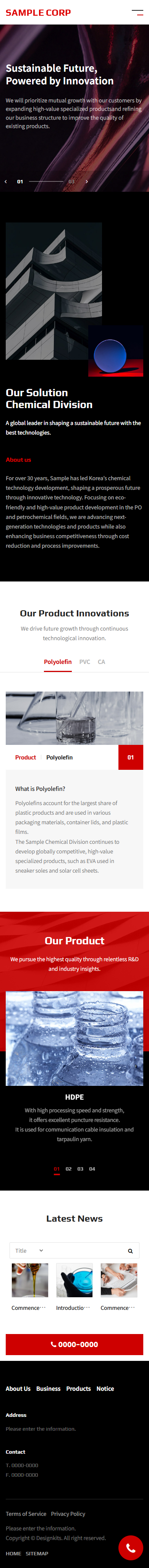 Chemical & Materials Innovation Corporate HTML Template mobile product image