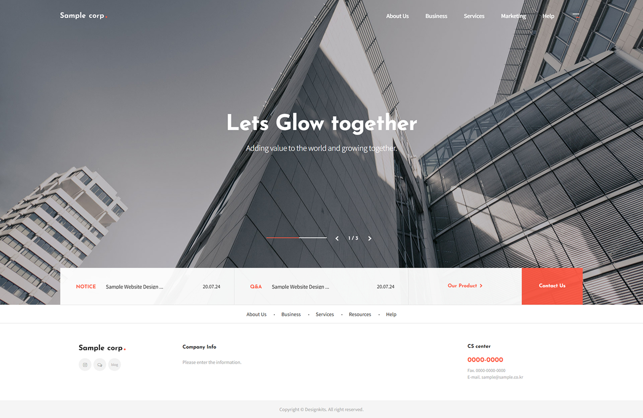 Corporate Business & Construction Website HTML Template