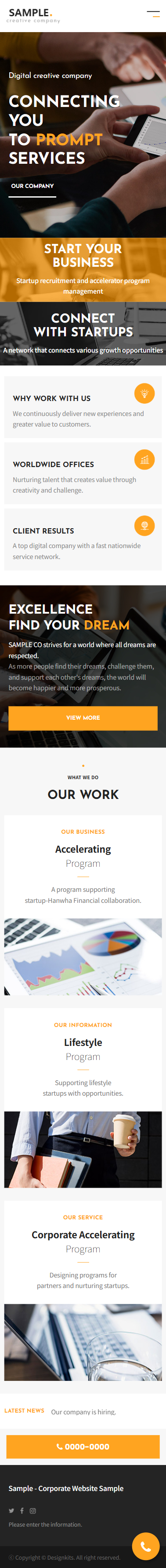 Startup Business Consulting HTML Template mobile product image