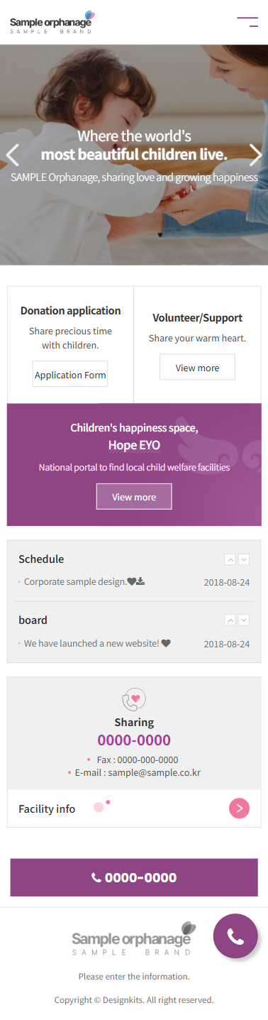 Charity & Nonprofit Organization Website HTML Template mobile product image