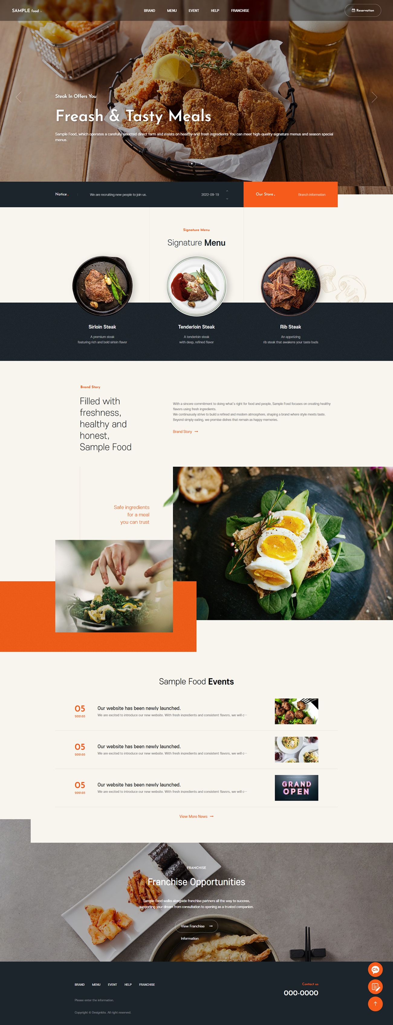 Restaurant & Steakhouse Website Template for Premium Dining Brands