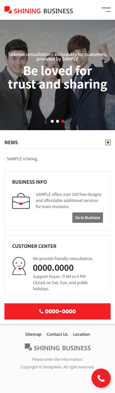 Corporate Business & Consulting Website HTML Template mobile product image