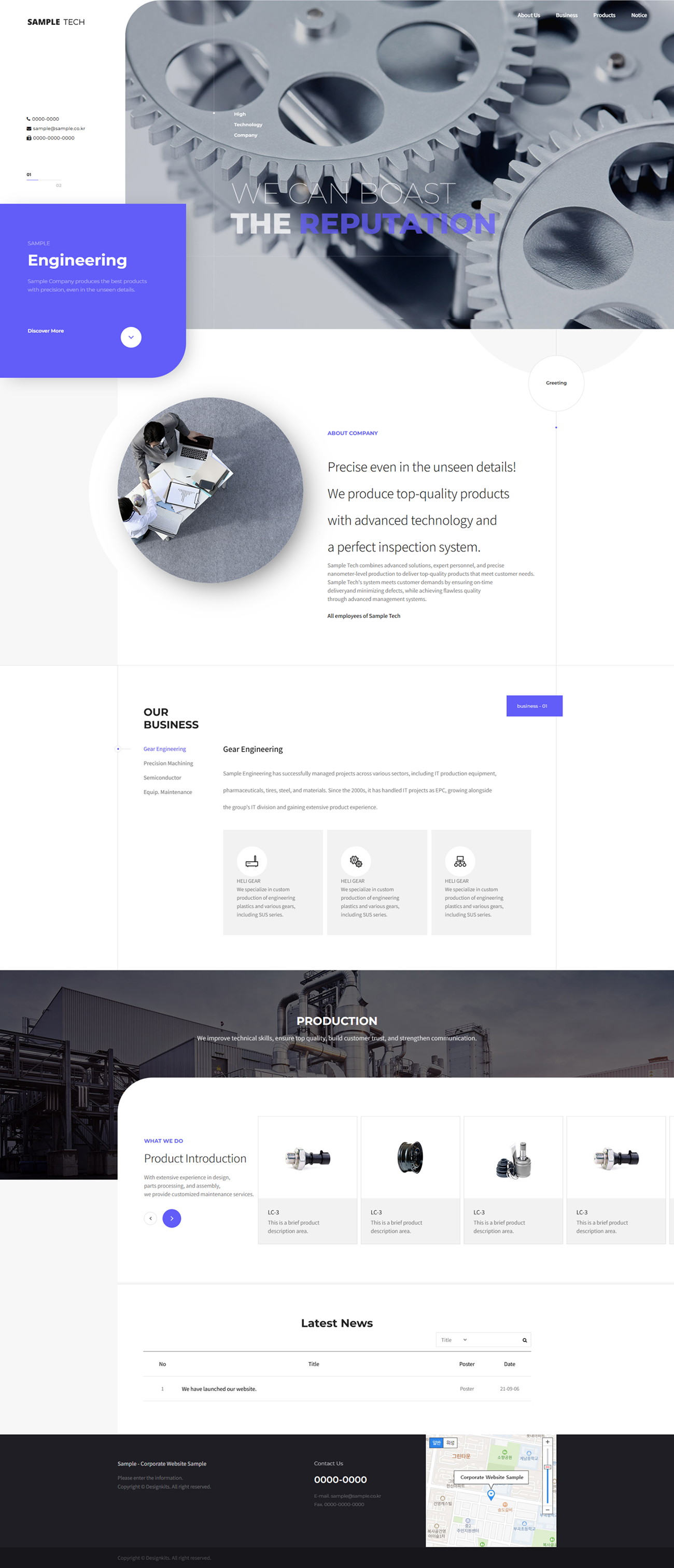 Engineering Manufacturing Company HTML Template