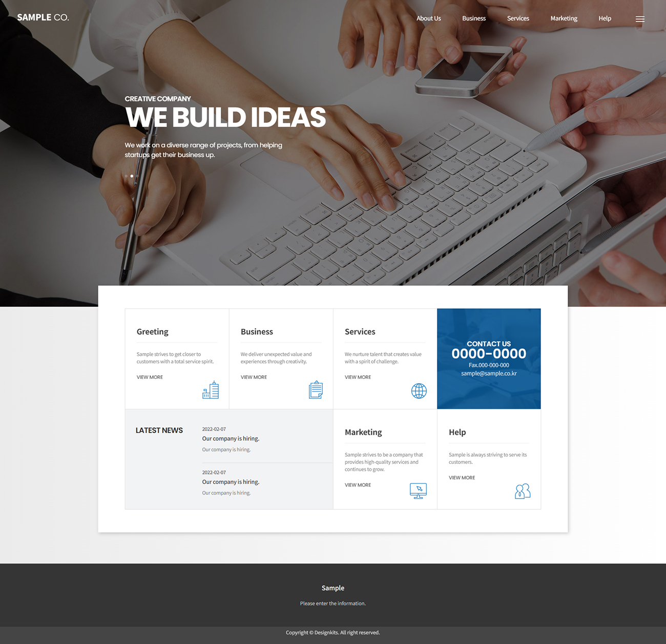 Clean Corporate Business Website HTML Template