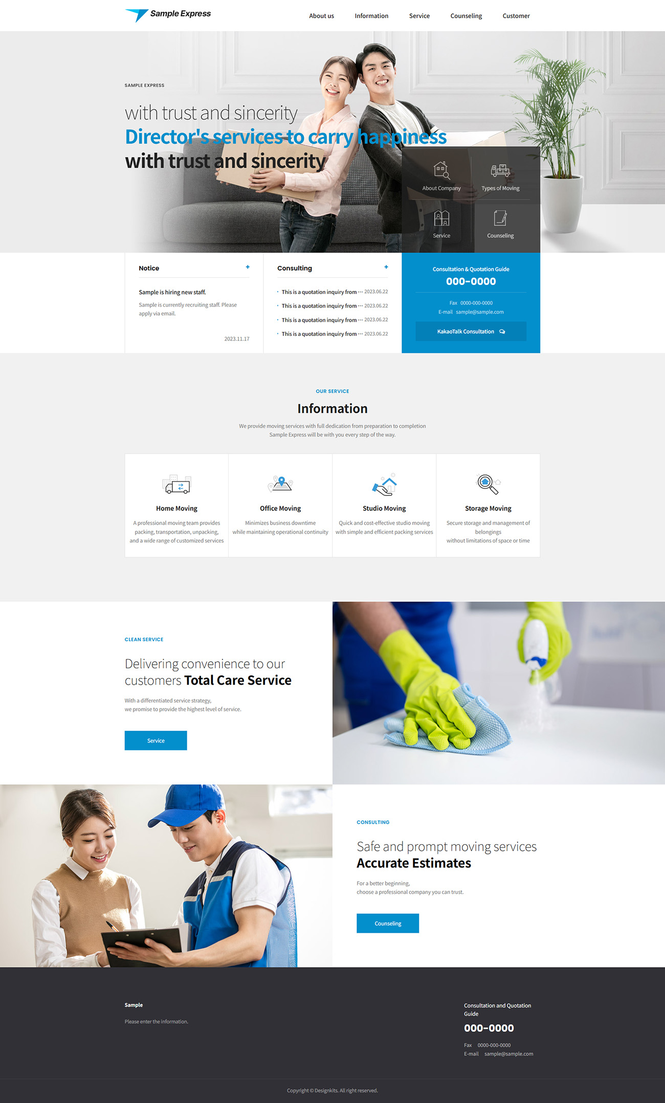 Moving Service Company HTML Website Template