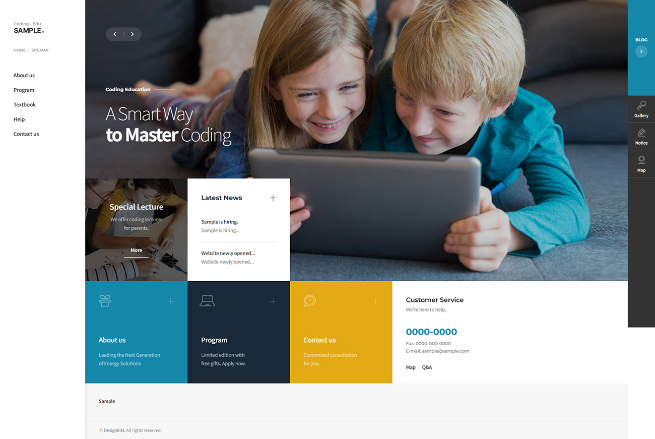 Coding Education Academy Website Template for Programming Schools & STEM Learning