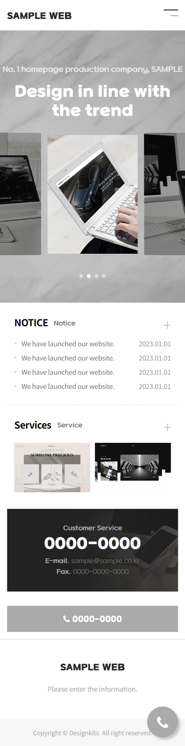 Modern Corporate & Agency Website HTML Template mobile product image