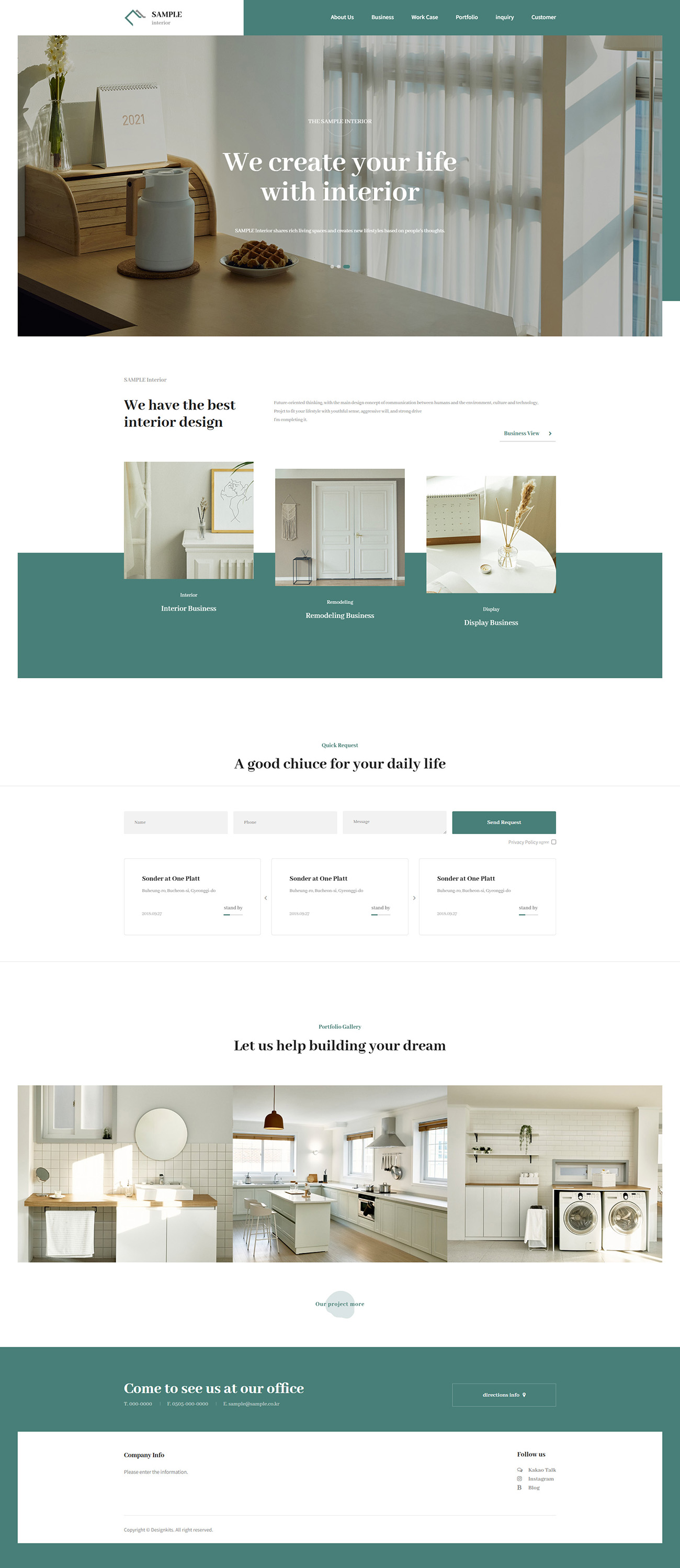 Scandinavian Interior Design Website Template for Modern Home Styling