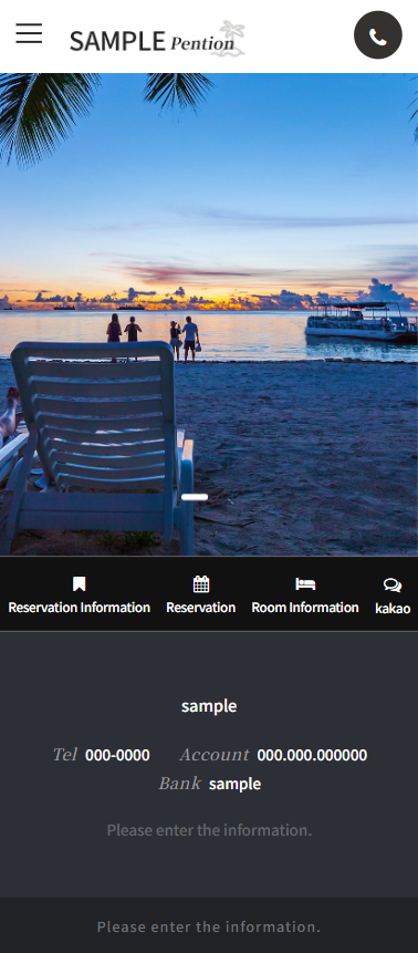 Beach Accommodation & Resort Website HTML Template mobile product image