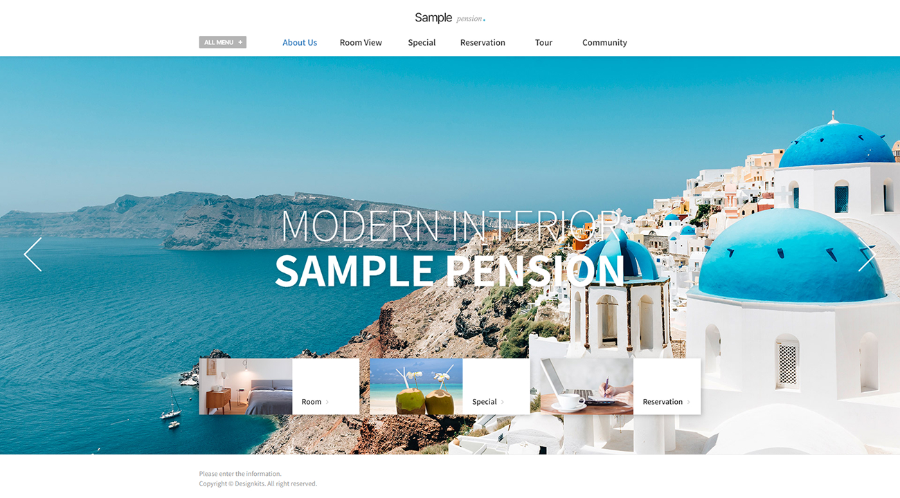 Modern Accommodation & Vacation Rental Website HTML Template