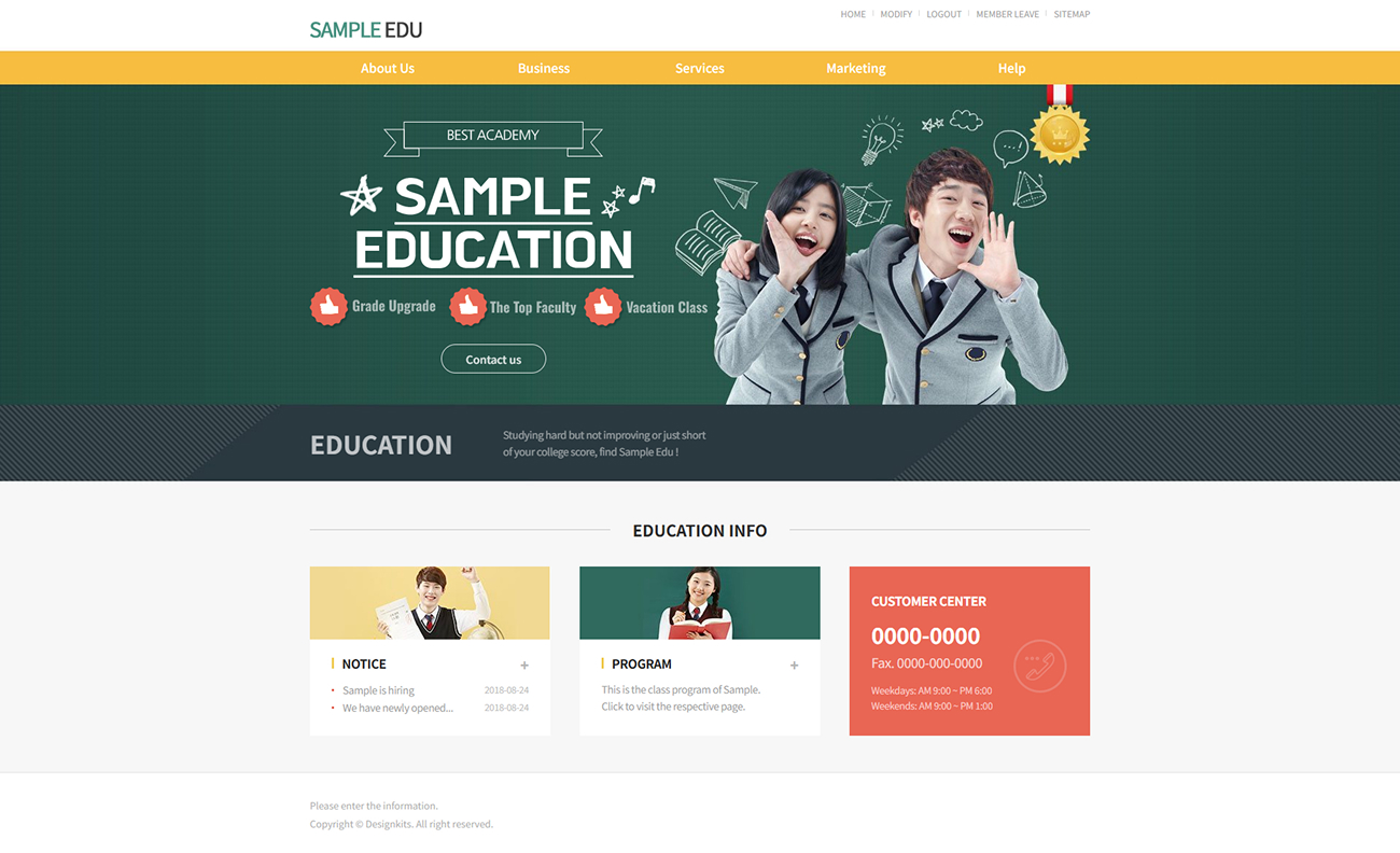 Education & Academy Website HTML Template