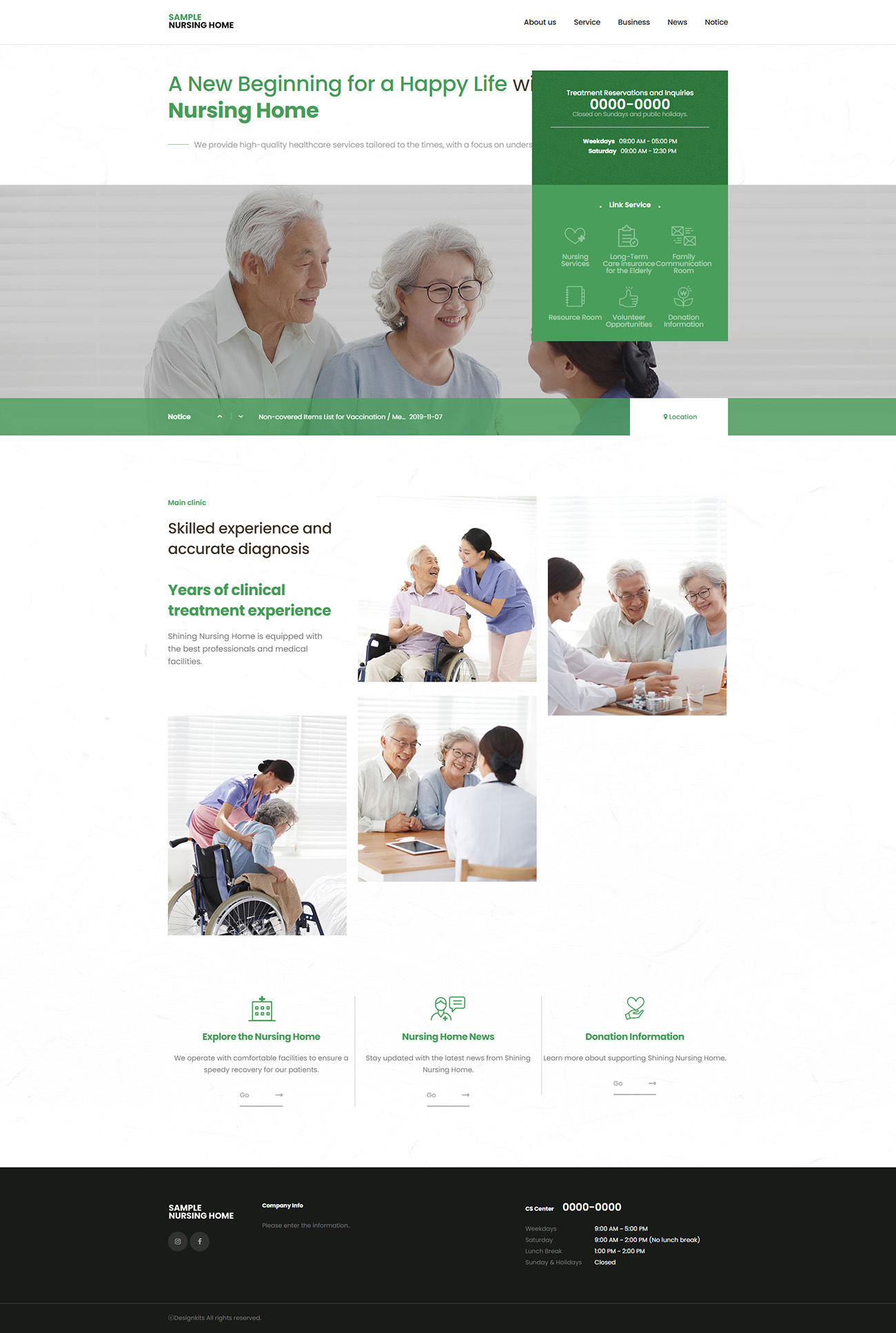 Nursing Home Website Template & Elderly Care HTML
