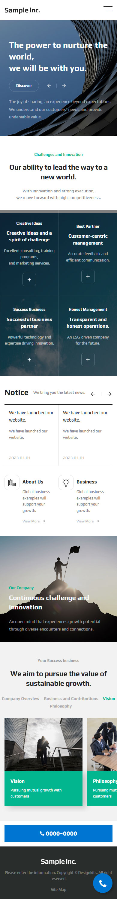 Corporate Business & Consulting HTML Template mobile product image